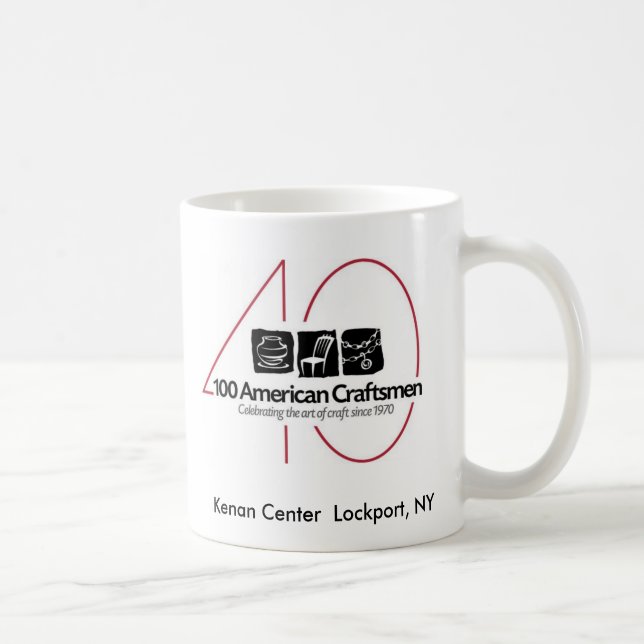 100 caneca americana dos artesãos 40th (Direita)