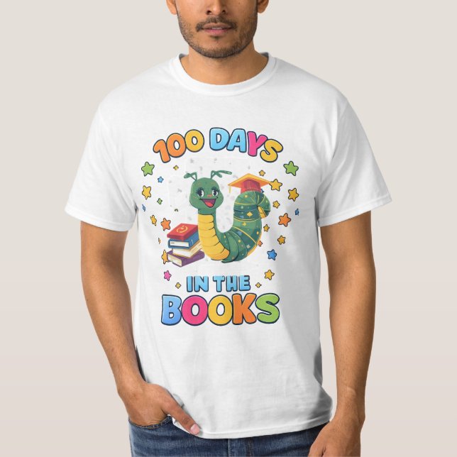 100 Days In The Books T-Shirt (Frente)