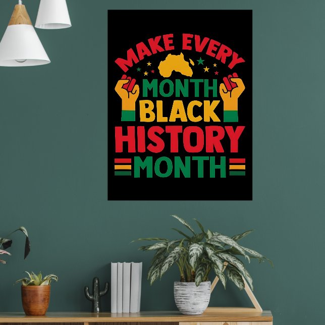 100 Days Learning Black History 2026 Poster  (Sala de Estar 1)