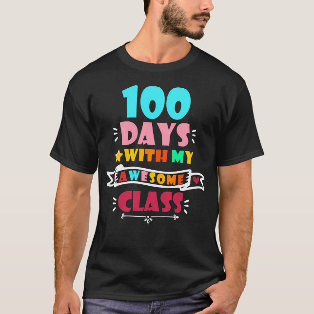 100 Dias Com Minha Camisa Aula Fabulosa Professor  (Frente)