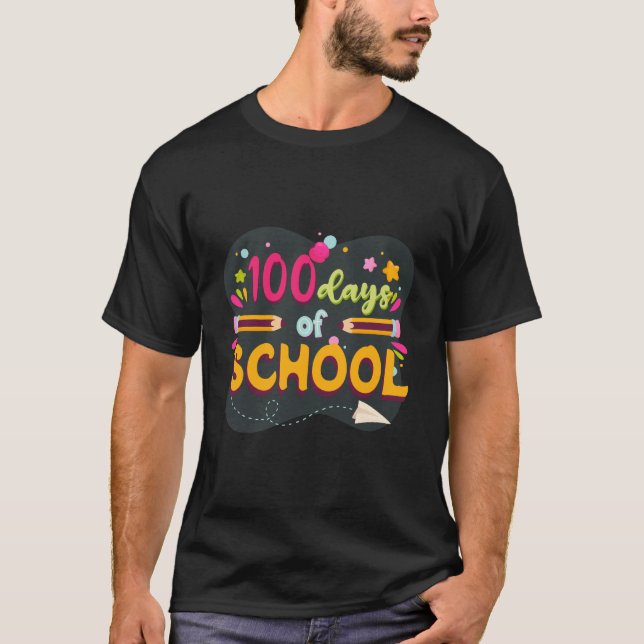 100 Dias De Camisa Escolar | 100.o Dia da Escola (Frente)