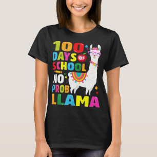 100 dias de camisa escolar sem problema Llama 100º