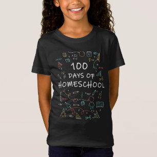100 dias de camiseta da escola doméstica