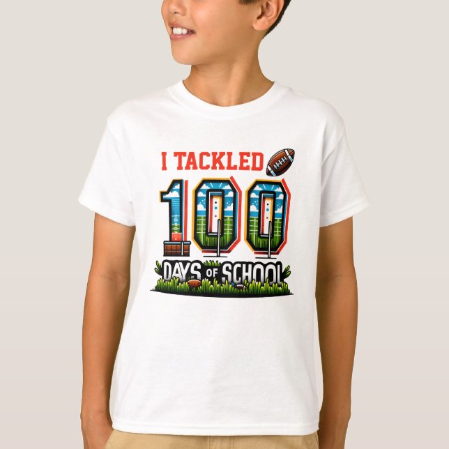 100 dias de camiseta escolar (Frente)