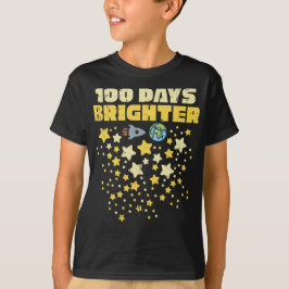 100 Dias Mais Brilhante Camisa De Manga Longa 100 