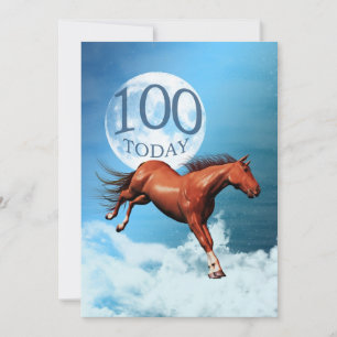 100.o aniversário convite de festas de cavalos es