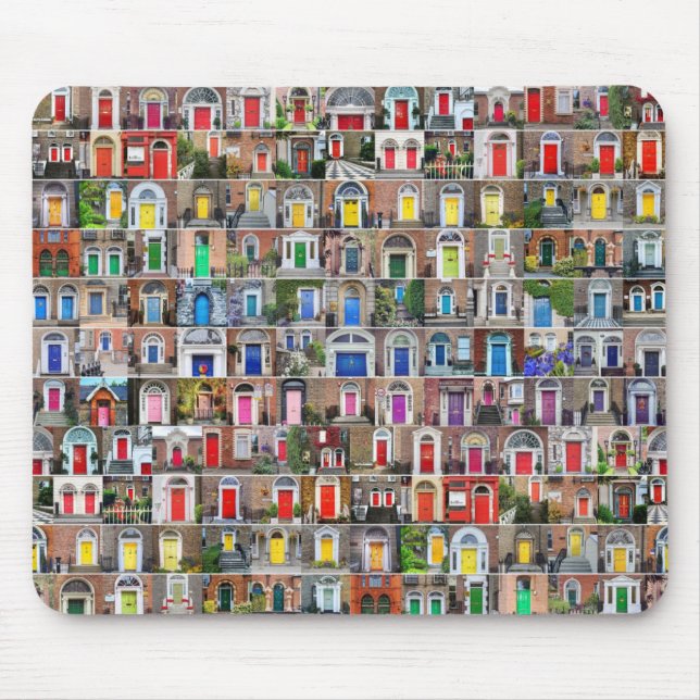 100 portas do arco-íris de Dublin Mousepad (Frente)