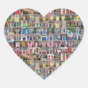100 portas do arco-íris dos adesivos Dublin