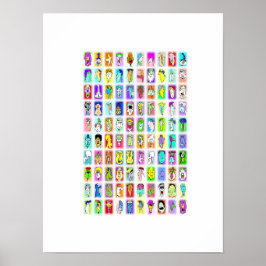 100 Rostos Engraçados: Poster