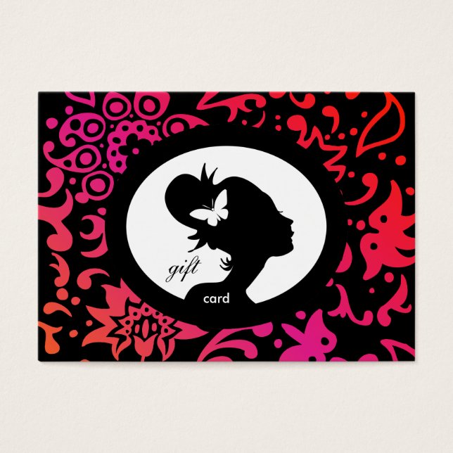 /100 Salon Gift Card Butterfly Mulher Colorida (Frente)