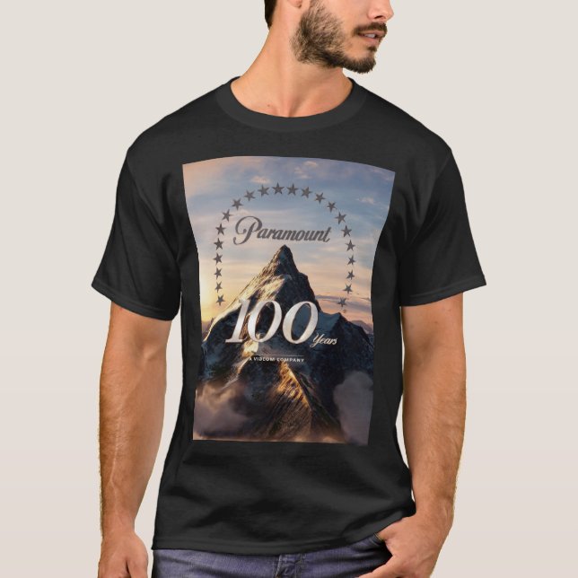 100 Years Of Paramount logo Classic T-Shirt (Frente)
