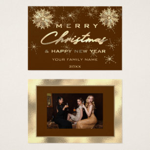 100Feliz Feliz ano novo de Natal, Dourado, Photo B