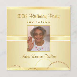 100th convites de festas de aniversários - foto