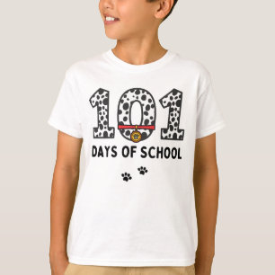 101 dias de camiseta ensolarada de cão Dalmaciano