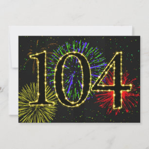 104º convite à festa de aniversário