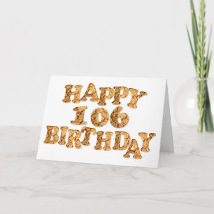 106º Cartão de aniversário para um amante de bisco