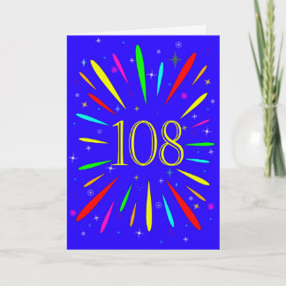 108.º Cartão de Explosão de Aniversário