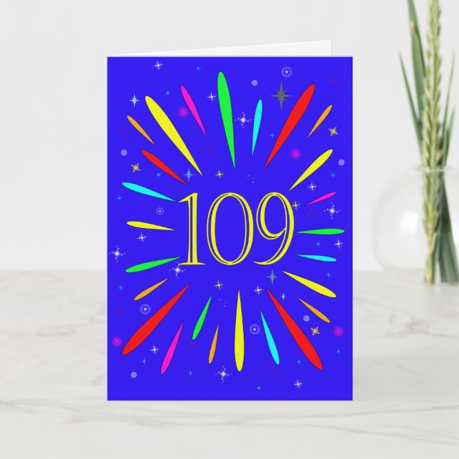 109º Cartão de Explosão de Aniversário (Frente)