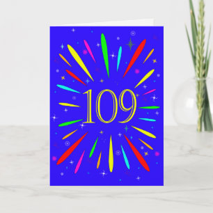 109º Cartão de Explosão de Aniversário
