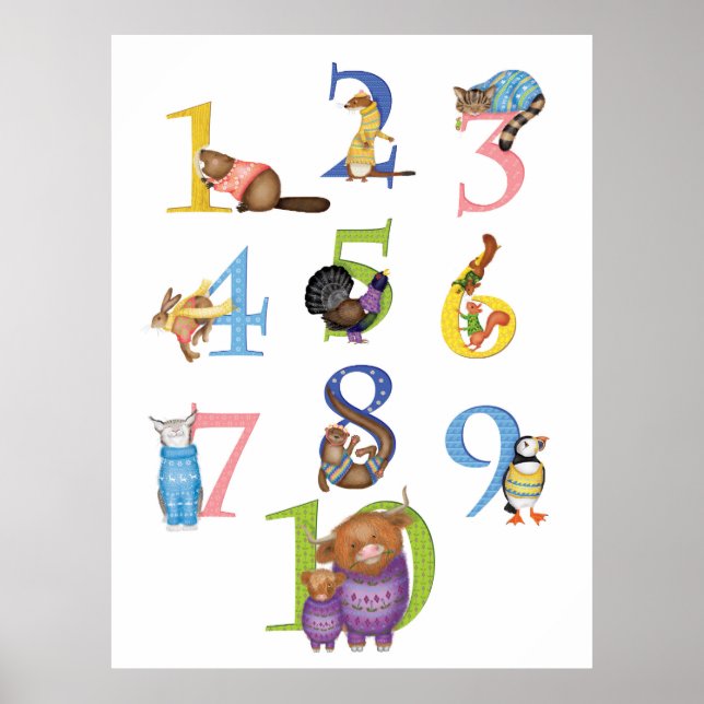 10 Animais escoceses poster (Frente)