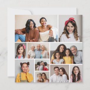 10 Cartão Plano Família e Amigos de Colagem de F