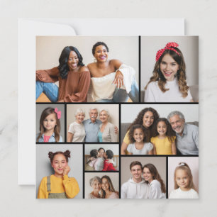10 Cartão Plano Família e Amigos de Colagem de F