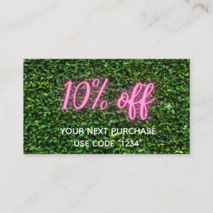10% de desconto Obrigado Cartões Fornecimento de 