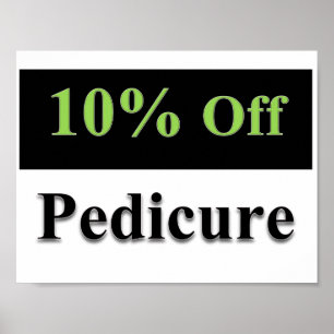 10% de Matte de Poster de Pedicure