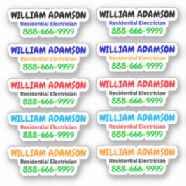 10 unidades - Adesivos Promocionais de Chamada par