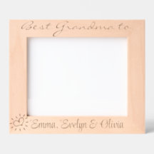 10 x 8", para a vovó de tripletas, 3 Netos,