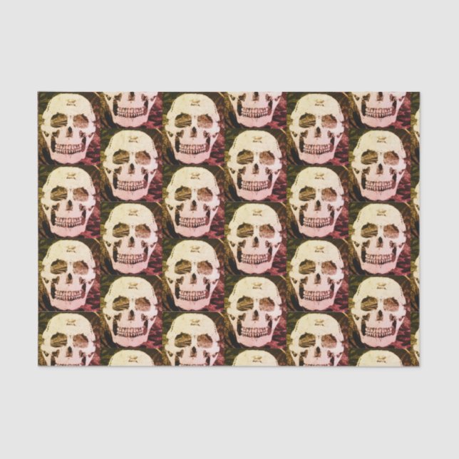 10lb lenço de papel feito sob encomenda, CRÂNIO (Frente )