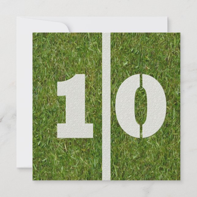 10o Convite do aniversário (Frente)