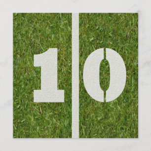 10o Convite do aniversário