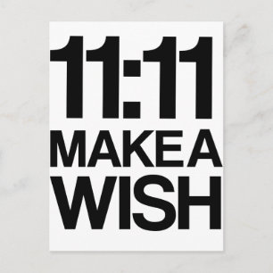 11:11 FAZER um cartão postal WISH