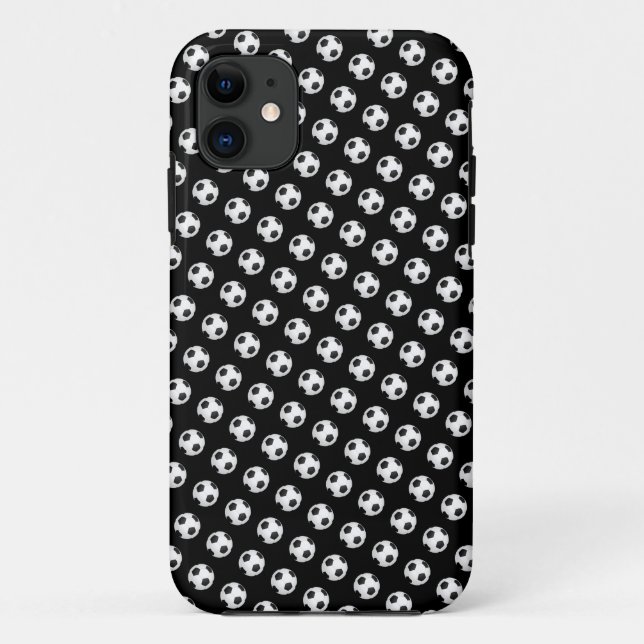 11 Capa de Celular para iPhone Tema Bola de Futebol (Verso)