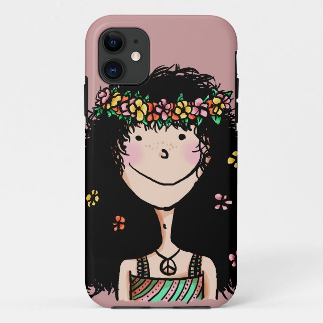 11 Capa de ID para iPhone 5, Garota da Primavera (Verso)