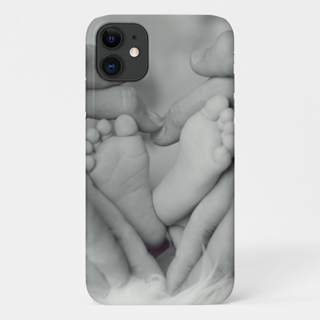 11 Capa de iPhone personalizada para bebê e família e (Verso)