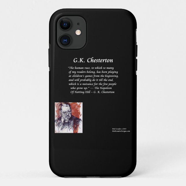 11 Capa GK Chesterton & Napoleão para iPhone 5/5S (Verso)