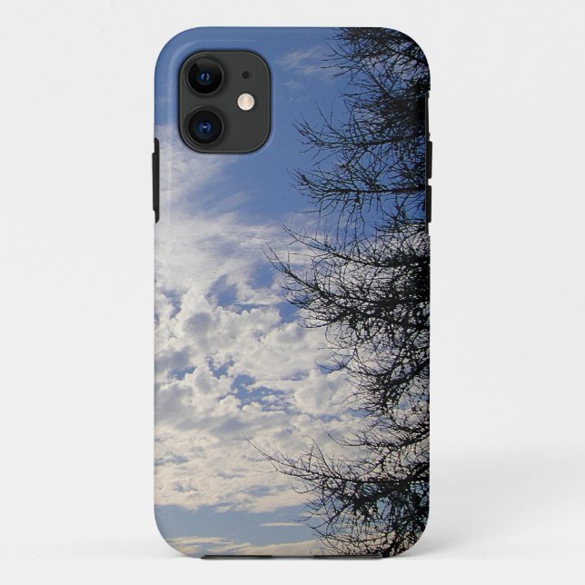 11 Capa para iPhone 5 árvore com céu nublado (Verso)