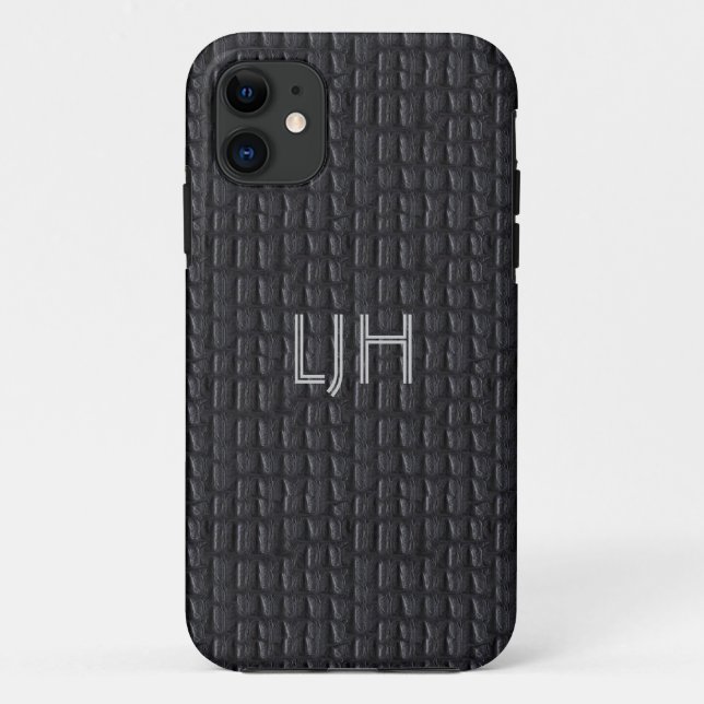 11 Capa para iPhone 5 Cinza Couro (Verso)