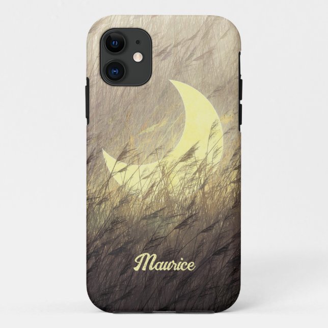 11 Capa Personalizada para iPhone Moon in Grass (Verso)