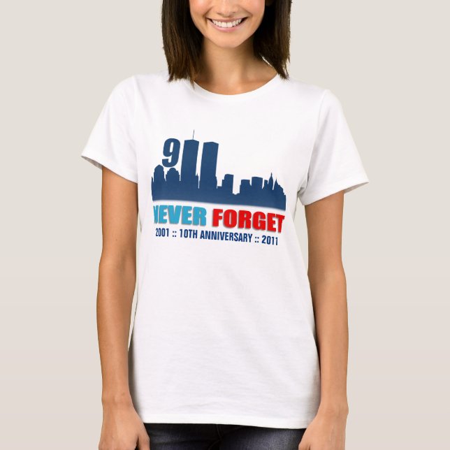 11 de setembro - nunca esqueça - camisa da skyline (Frente)
