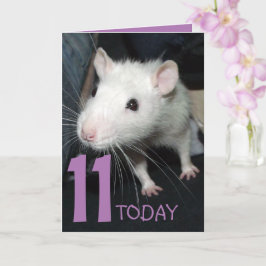 11 hoje (personalizável) Cartão de Aniversário do