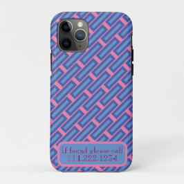 11 Pro Capa "Crossweave" para iPhone / iPad
