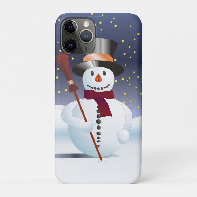 11 Pro Capa de iPhone 7 Boneco de Neve para o Natal (Verso)