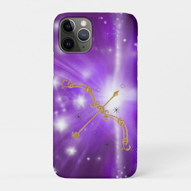 11 Pro Capa para iPhone / iPad Sagitário Dourado (Verso)