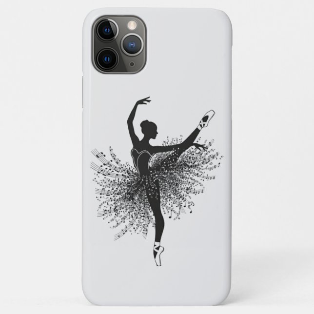 11 Pro Max Capa de iPhone Bailarina Elegante – Presente para  (Verso)