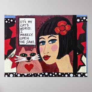11" x 8,5", POSTER (Matte) do CAT do papel de