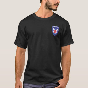 11o Transportado por via aérea + 187th T-shirt de