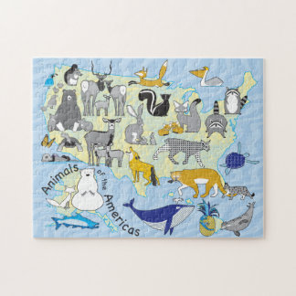 11x14 Quebra-cabeça de animais americanos para Pes